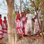 हरिना गांव में हादी बोंगा( सरहुल पूजा) धूमधाम से मनाया गया।