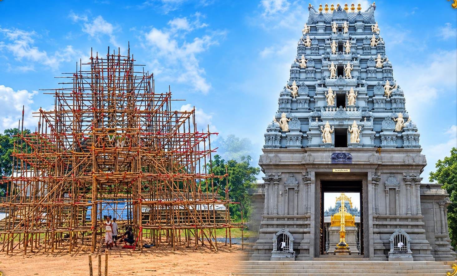चाकुलिया: तिरुपति बालाजी मंदिर की तर्ज पर बनेगा भव्य पूजा पंडाल, प्रोजेक्टर लाइटिंग रहेगी खास आकर्षण